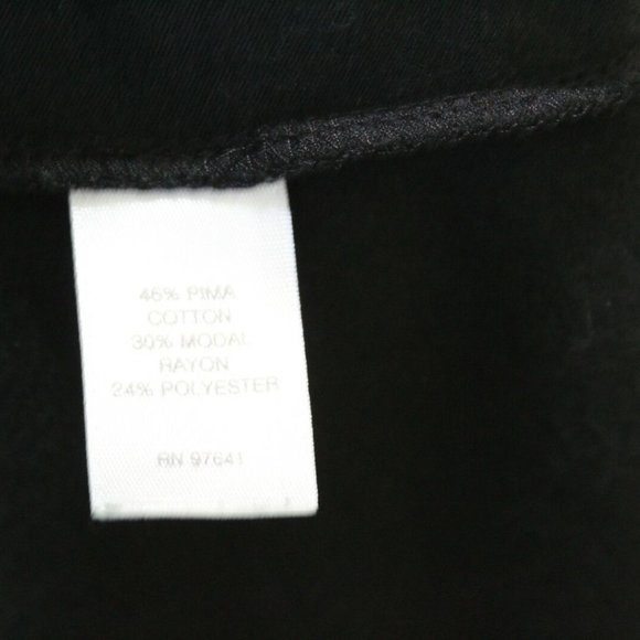 Pure J. Jill Long Sleeve Velvet Velour Dress Black Pockets Plus Size 3X H13093 - Picture 8 of 10